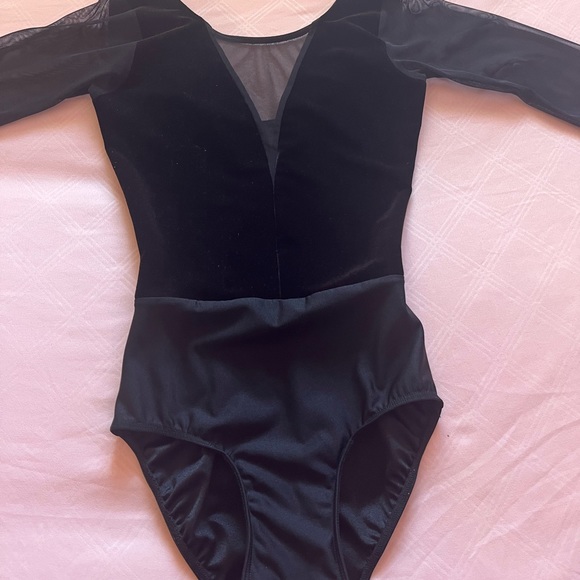Elevé Tempe Black Velvet Leotard - Picture 3 of 5